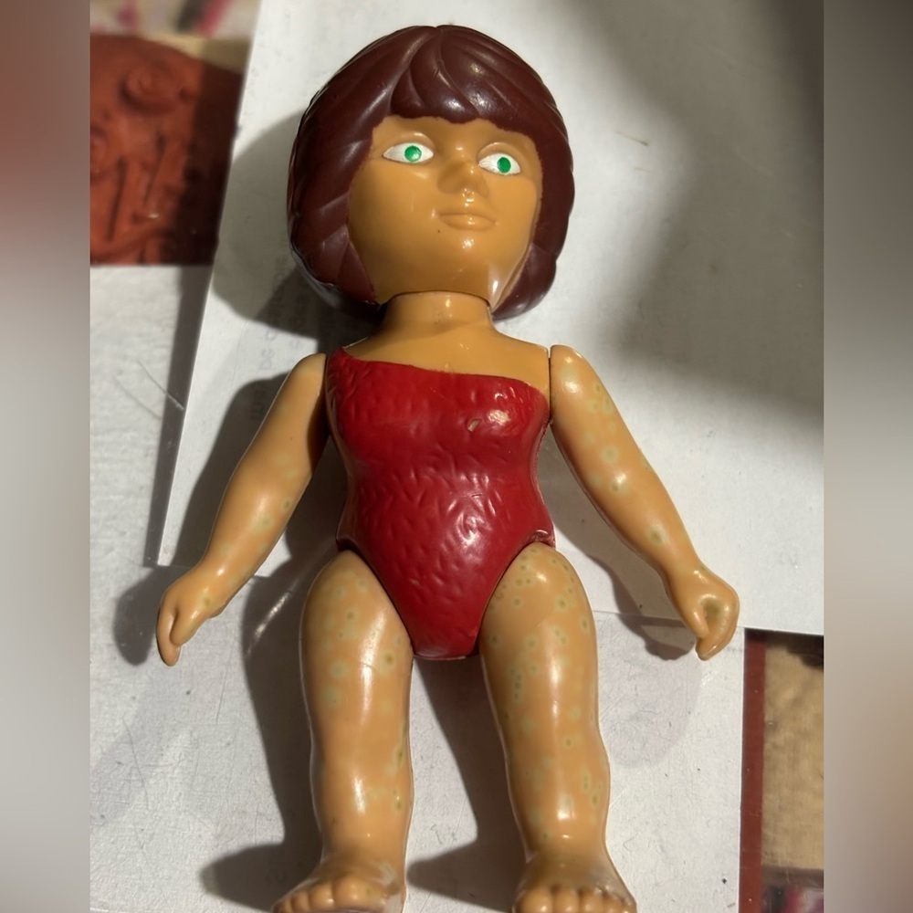 VTG 1987 Playskool Definitely Dinosaurs Cavester Lexa Figure Caveman Cave Woman